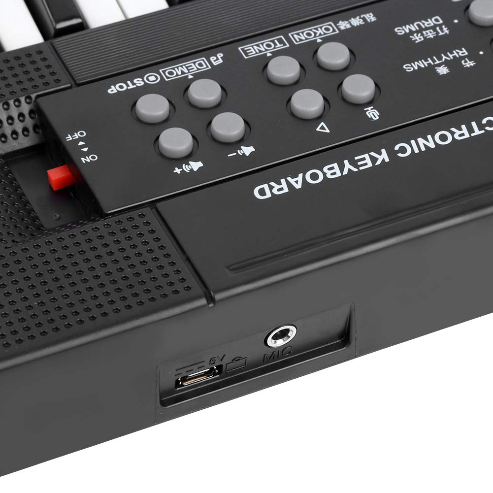Klavier Klaviertastatur Elektronische Tastatur 54-Tasten Klaviertastatur mit Elektronischem Orgelmikrofon und Aufnahmefunktion BF-5438