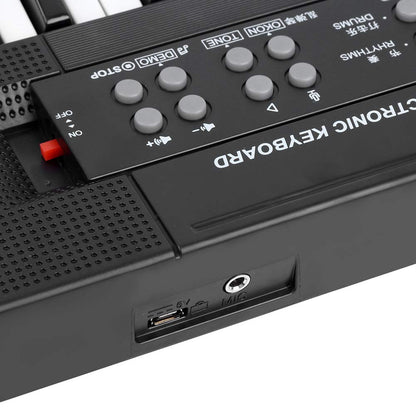 Klavier Klaviertastatur Elektronische Tastatur 54-Tasten Klaviertastatur mit Elektronischem Orgelmikrofon und Aufnahmefunktion BF-5438