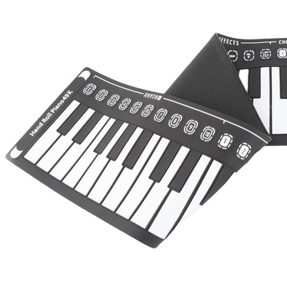 Gedourain Tragbares 49-Tasten-Silikon-Klavier mit Flexibler Rolltastatur für Musiker Unterwegs, mit Lautsprecher und 16 Tönen, 10 Rhythmen und Lautstärkeregelung für Reisende und Anfänger